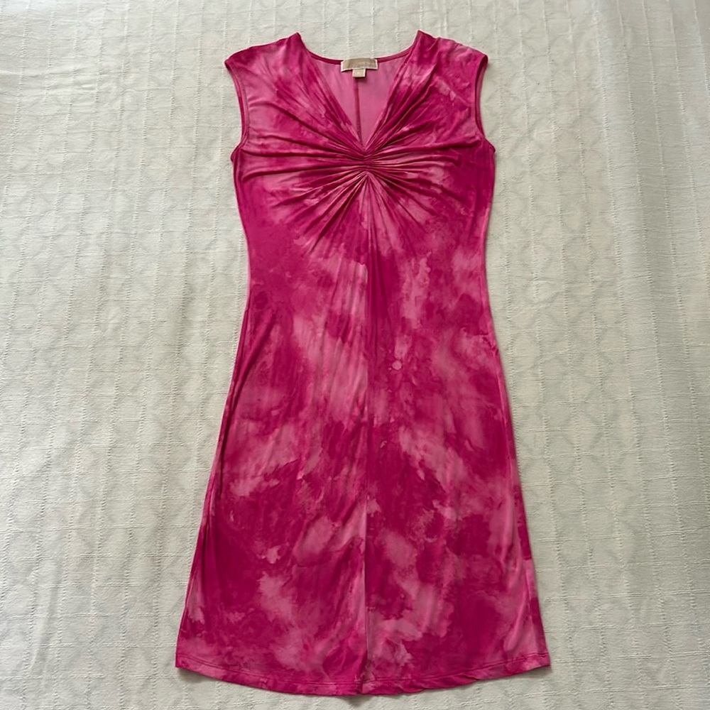 MICHAEL KORS TIE-DYED STRETCH DRESS
